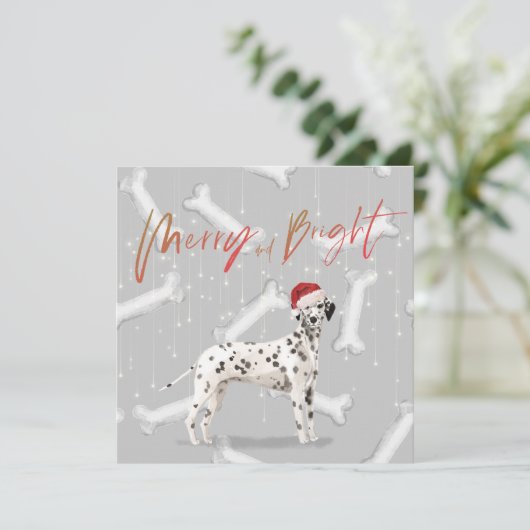 Kerstfeestdag Dalmatian Dog Pattern Greep (Staand voorkant)