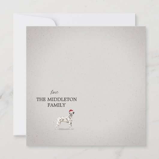 Kerstfeestdag Dalmatian Dog Pattern Greep (Achterkant)