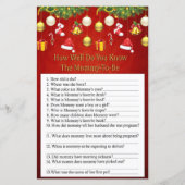 Kerstfeestdag Decor hoe goed je het spel kent (Voorkant)