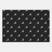 Kerstfeestdag Deer Red Green Pset gesorteerd Inpakpapier Vel (Voorkant 2)