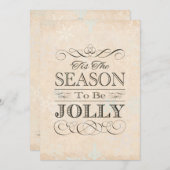 Kerstfeestdag Dit is het seizoen van de juffrouw Kaart (Voorkant / Achterkant)