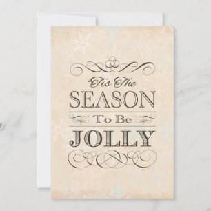 Kerstfeestdag Dit is het seizoen van de juffrouw Kaart