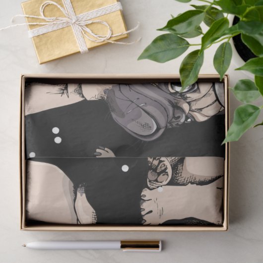 Kerstfeestdag | Dog-weefselpapier Tissuepapier (Geschenk)