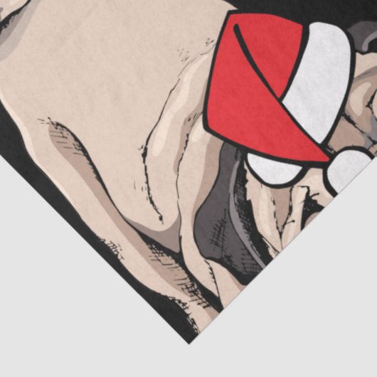 Kerstfeestdag | Dog-weefselpapier Tissuepapier (Detail)