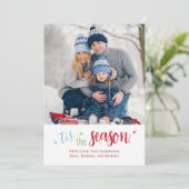 Kerstfeestdag Eenvoudig: de seizoensklap Feestdagenkaart (Staand voorkant)