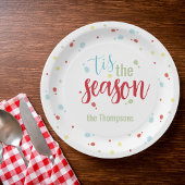Kerstfeestdag Eenvoudig feestvieren dit seizoen Papieren Bordje