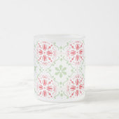 Kerstfeestdag - Eenvoudig sneeuwschilderpatroon Matglas Koffiemok (Center)