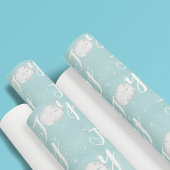 Kerstfeestdag Elegant Beach Turquoise Coastal Cadeaupapier