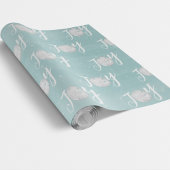 Kerstfeestdag Elegant Beach Turquoise Coastal Cadeaupapier