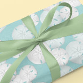 Kerstfeestdag Elegant Beach Turquoise Coastal Inpakpapier Vel
