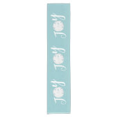 Kerstfeestdag Elegant Beach Turquoise Coastal Korte Tafelloper (Voorkant)