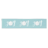 Kerstfeestdag Elegant Beach Turquoise Coastal Korte Tafelloper (Horizontaal)