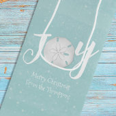 Kerstfeestdag Elegant Beach Turquoise Coastal Wijn Cadeautas