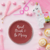 Kerstfeestdag Elegant Cheer Papieren Bordje (Feest)