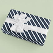 Kerstfeestdag Elegant Classic Navy Blue Inpakpapier Vel