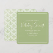 Kerstfeestdag: Elegant Fleur de Lis Pattern Kaart (Voorkant / Achterkant)