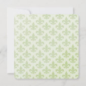 Kerstfeestdag: Elegant Fleur de Lis Pattern Kaart (Achterkant)