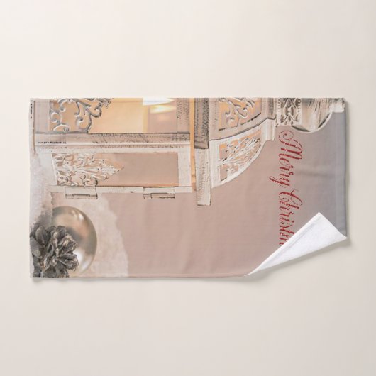 Kerstfeestdag - Elegant kerstballen, Lantern Bad Handdoek (Handdoek)