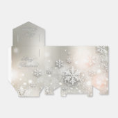 Kerstfeestdag Elegant Snowflake Bedankdoosjes (Uitgevouwen)