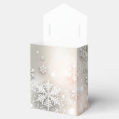 Kerstfeestdag Elegant Snowflake Bedankdoosjes (Geopend)