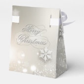 Kerstfeestdag Elegant Snowflake Bedankdoosjes (Achterkant)