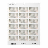 Kerstfeestdag Elegant Snowflake Etiket (Full Sheet)