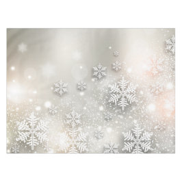 Kerstfeestdag Elegant Snowflake Tafelkleed