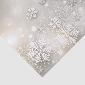 Kerstfeestdag Elegant Snowflake Tissuepapier (Detail)