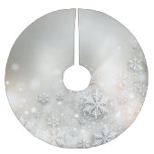Kerstfeestdag Elegant Snowflake Tree Skirt Kerstboom Rok (Voorkant)