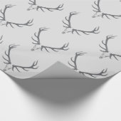 kerstfeestdag Elk aangepast monogram Cadeaupapier (Hoek)