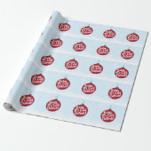 Kerstfeestdag en kerstfeestdag cadeaupapier (Uitgerold)