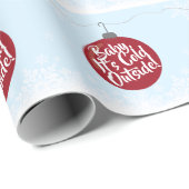 Kerstfeestdag en kerstfeestdag cadeaupapier (Rol Hoek)