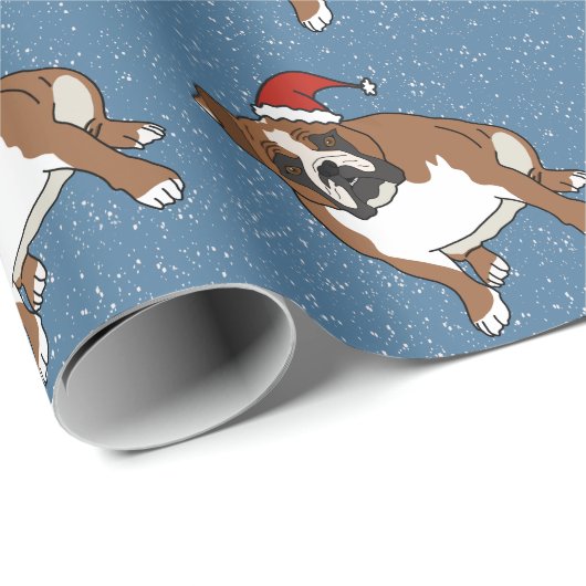 Kerstfeestdag Engelse bulledog Cadeaupapier (Rol Hoek)