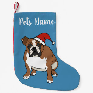 Kerstfeestdag Engelse bulledog Kleine Kerstsok