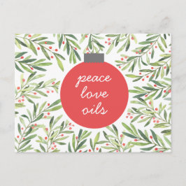 Kerstfeestdag essentiële olie Klant Briefkaart