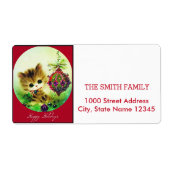 kerstfeestdag etiket (Voorkant)