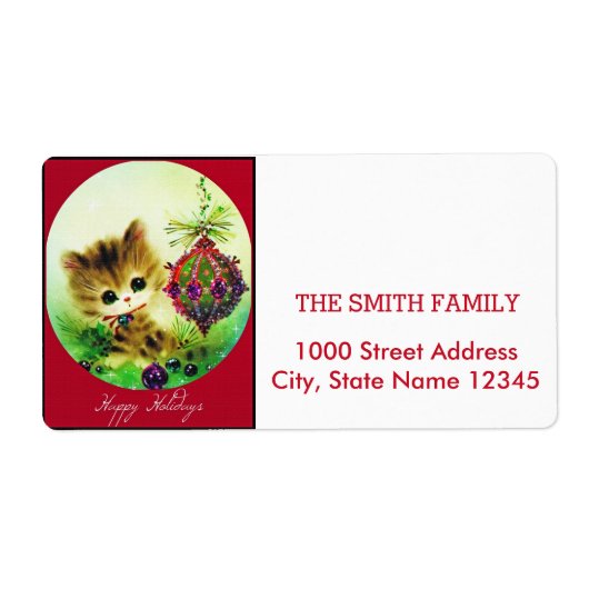 kerstfeestdag etiket (Voorkant)