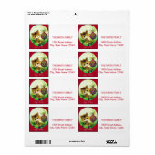 kerstfeestdag etiket (Full Sheet)