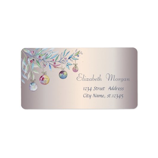 kerstfeestdag etiket (Voorkant)