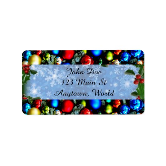 kerstfeestdag etiket (Voorkant)