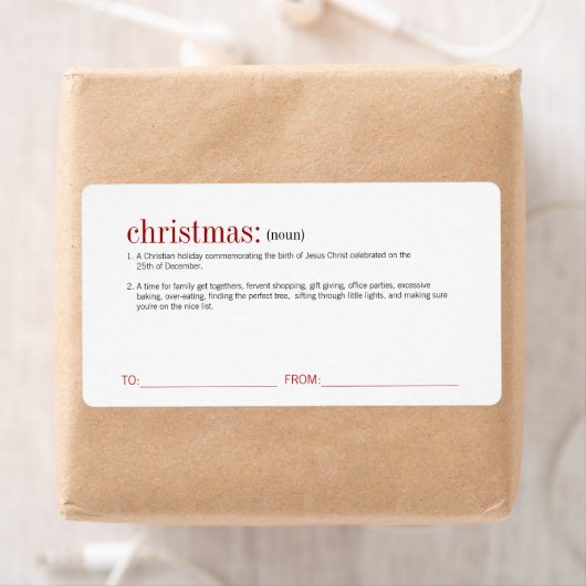 Kerstfeestdag Etiket (Insitu)