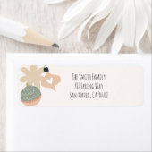 Kerstfeestdag, etiket met retouradres (Insitu)