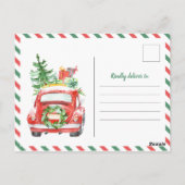 Kerstfeestdag feestdag binnenuitnodiging briefkaart (Achterkant)