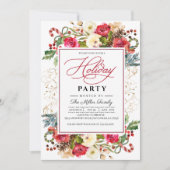 Kerstfeestdag feestdag binnenuitnodiging kaart (Voorkant)