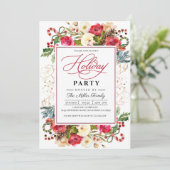 Kerstfeestdag feestdag binnenuitnodiging kaart (Staand voorkant)