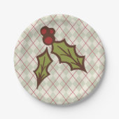 Kerstfeestdag feestdag Borden Papieren Bordje (Voorkant)