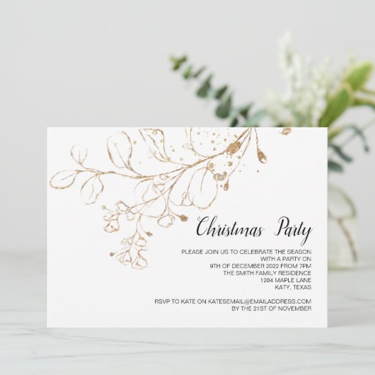 Kerstfeestdag feestdag feestdag feestelijke feestd kaart (Staand voorkant)