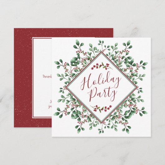 Kerstfeestdag - feestdag - feestdag - kaart (Voorkant / Achterkant)