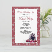 Kerstfeestdag feestdag feestelijke feestdagen kaart (Staand voorkant)