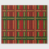 Kerstfeestdag -  feestdag met de titel Speld Cadeaupapier (Vlak)